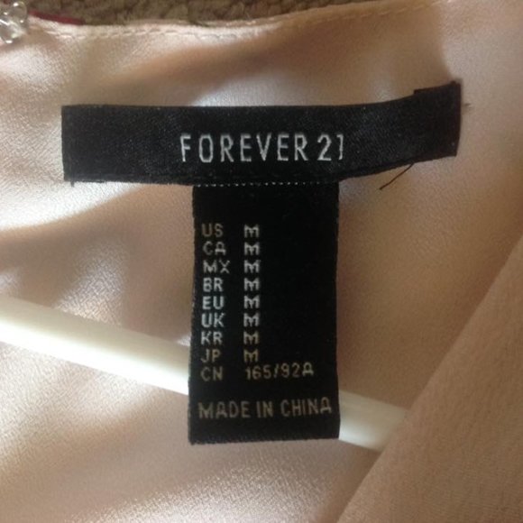 Forever 21 Womens Floral Short Sleeve V-Neck Dress - Picture 3 of 3